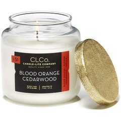 Lõhnaküünal kaanega Candle-Lite Blood Orange Cedarwood, 396 g цена и информация | Подсвечники, свечи | kaup24.ee