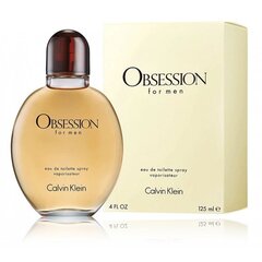 Calvin Klein Obsession for Men Туалетная вода для мужчин 125 мл цена и информация | Мужские духи | kaup24.ee