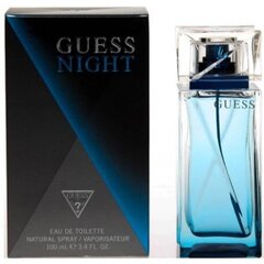 Guess Night Туалетная вода для мужчин 100 мл цена и информация | Мужские духи | kaup24.ee