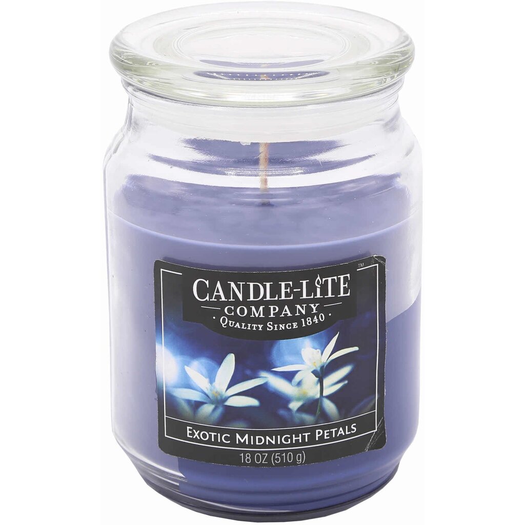 Lõhnaküünal kaanega Candle-Lite Exotic Midnight Petals, 510 g hind ja info | Küünlad, küünlajalad | kaup24.ee