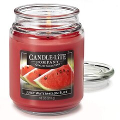 Candle-Lite ароматическая свеча с крышкой Juicy Watermelon Slice, 510 г цена и информация | Подсвечники, свечи | kaup24.ee