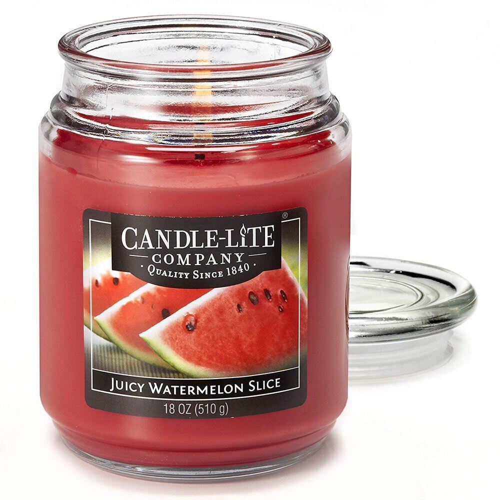 Lõhnaküünal kaanega Candle-Lite Juicy Watermelon Slice, 510 g hind ja info | Küünlad, küünlajalad | kaup24.ee