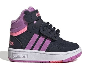 Hoops mid 3.0 ac i adidas core for children's black gw4485 GW4485 цена и информация | Детская спортивная обувь | kaup24.ee