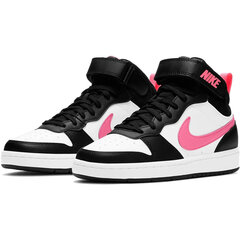 Nike Обувь Court Borough Mid 2 White Black Pink CD7782 005 CD7782 005/4.5 цена и информация | Детская спортивная обувь | kaup24.ee