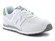 Spordijalatsid lastele New Balance GC574MW1 30090-437, valge цена и информация | Laste spordijalatsid | kaup24.ee