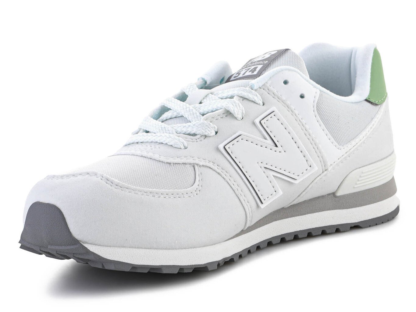 Spordijalatsid lastele New Balance GC574MW1 30090-437, valge цена и информация | Laste spordijalatsid | kaup24.ee