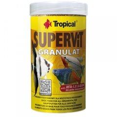 TROPICAL Supervit Granulat - Корм ​​для всех декоративных рыб - 250 мл/138 г цена и информация | Корм для живой рыбы | kaup24.ee