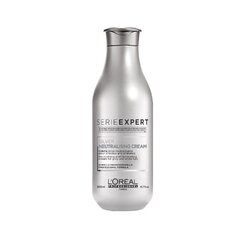 Kollakat tooni neutraliseeriv juuksepalsam L'Oreal Serie Expert Silver Neutralising Cream 200 ml hind ja info | Juuksepalsamid | kaup24.ee