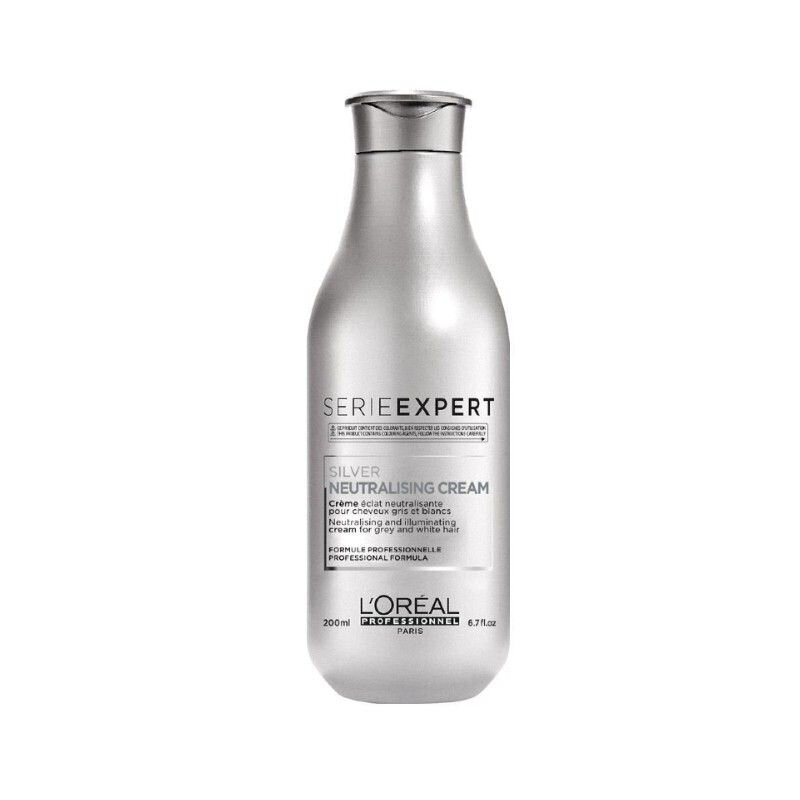 Kollakat tooni neutraliseeriv juuksepalsam L'Oreal Serie Expert Silver Neutralising Cream 200 ml цена и информация | Juuksepalsamid | kaup24.ee