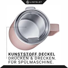 Термокружка LINFELDT 360 мл, розовая цена и информация | Термосы, термокружки | kaup24.ee