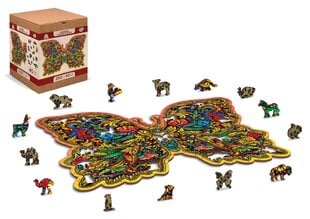 Wooden City Wood Puzzle Art.HE 0151-L Puidust arengupuzzle hind ja info | Pusled | kaup24.ee