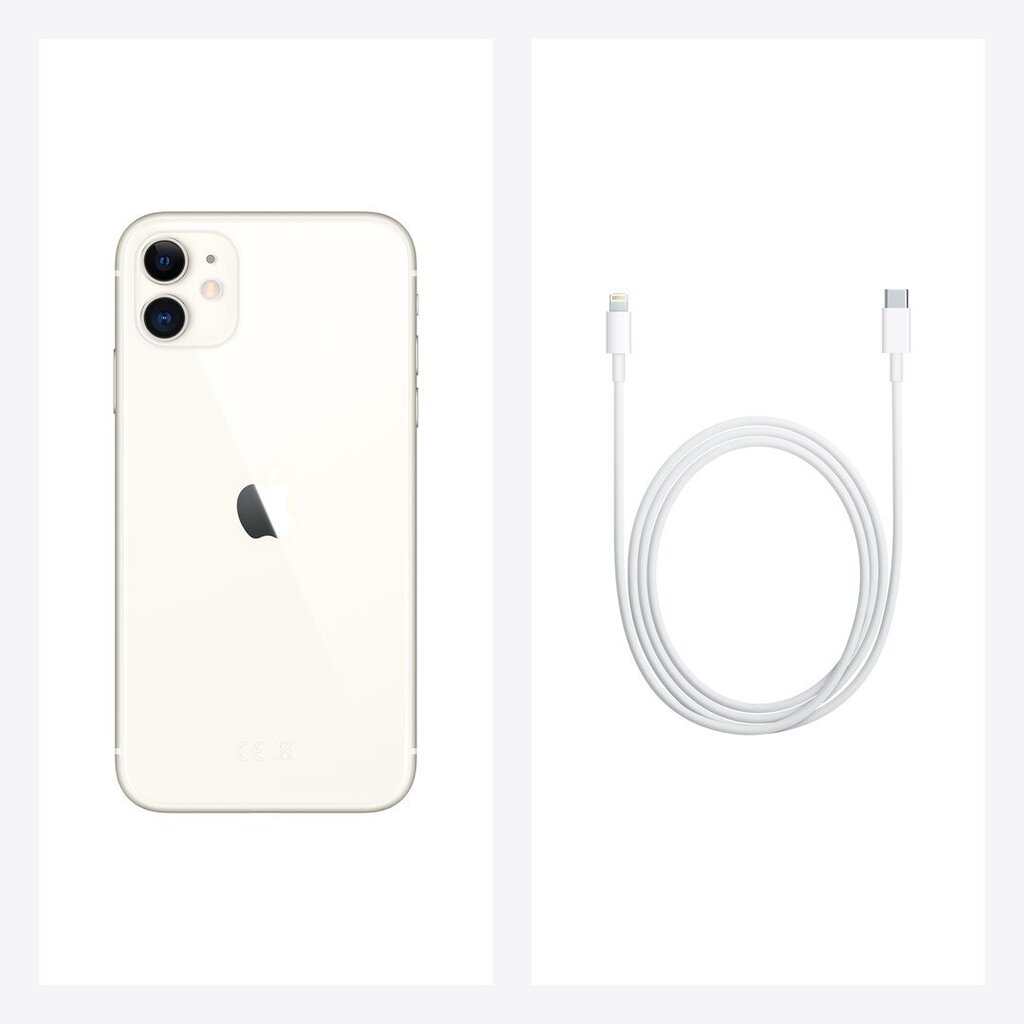 Apple iPhone 11 4/128 GB Valge MHDJ3QL/A цена и информация | Telefonid | kaup24.ee