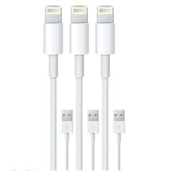 3-pakk 2 m / Lightning laadimiskaabel iPhone 13/12/11/ Xs/Max/X/8/7/6/5 hind ja info | Mobiiltelefonide laadijad | kaup24.ee