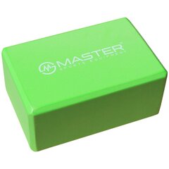 MASTER Green Yoga Block Cube 23 x 15 x 10 cm цена и информация | Товары для йоги | kaup24.ee