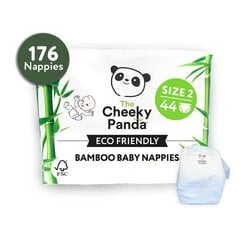 The Cheeky Panda Bamboo Eco Friendly Art.152656  Экологические подгузники 2 размер, 4-8 kг 44 шт. цена и информация | Подгузники | kaup24.ee