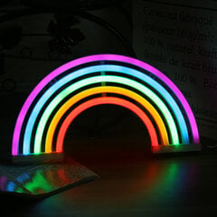 LED lamp / Öölamp Neoon - Rainbow mitmevärviline цена и информация | Настольные лампы | kaup24.ee