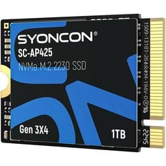 SYONCON AP425 M.2 2230 256 ГБ 512 ГБ 1 ТБ SSD NVMe PCIe Gen 3.0X4 цена и информация | Внутренние жёсткие диски (HDD, SSD, Hybrid) | kaup24.ee