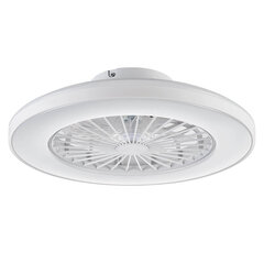 Laevalgusti-ventilaator Panama Led Ø50cm, koos puldiga, valge hind ja info | Ventilaatoriga valgustid | kaup24.ee