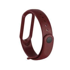 Kellarihm Silikoon Xiaomi Mi Band 5 /Mi Band 6 /Mi Band 7, Burgundy цена и информация | Аксессуары для смарт-часов и браслетов | kaup24.ee