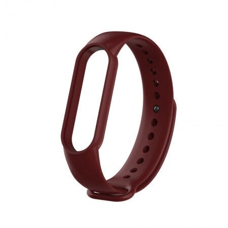 Kellarihm Silikoon Xiaomi Mi Band 5 /Mi Band 6 /Mi Band 7, Burgundy hind ja info | Nutikellade ja nutivõrude tarvikud | kaup24.ee