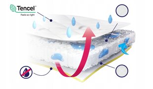 Kaitsemadrats Rucken Hydro MAX, 90x40 cm цена и информация | Простыни | kaup24.ee