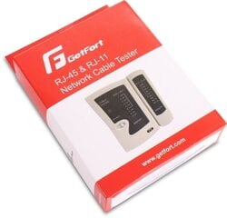 Сетевой тестер GetFort RJ-45 RJ-11 цена и информация | Механические инструменты | kaup24.ee