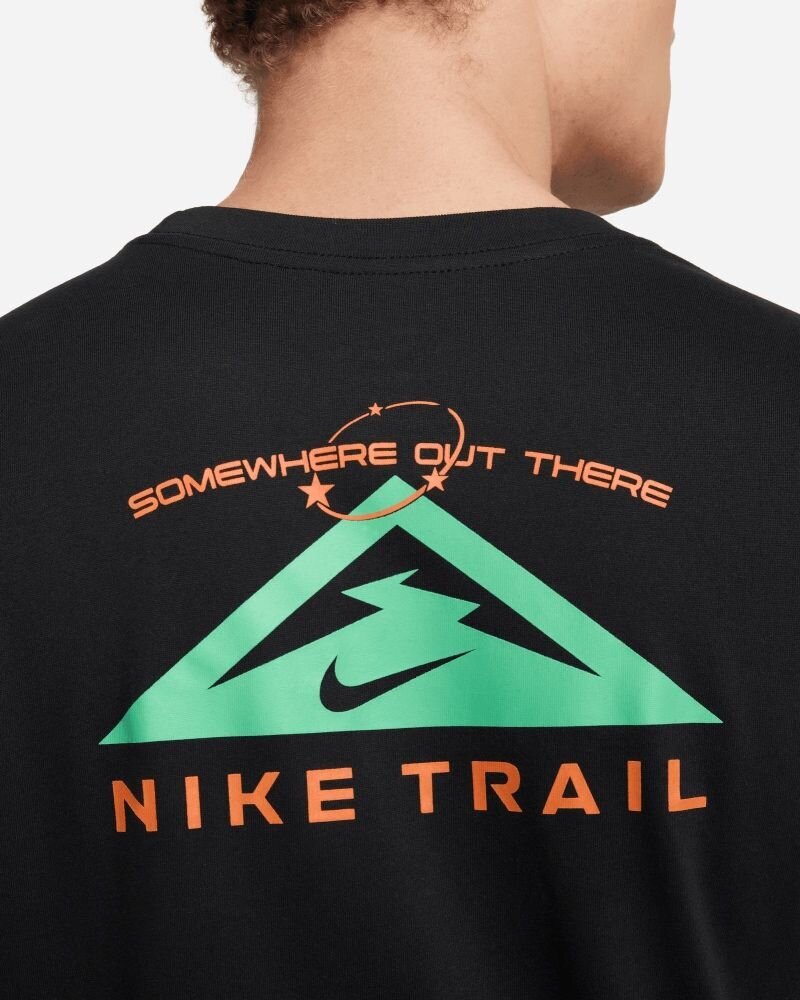 Nike Trail Dri-FIT t-särk meestele, must, FD0120-010 цена и информация | Meeste T-särgid | kaup24.ee