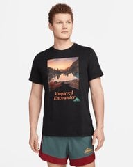 Футболка Nike Trail Dri-FIT для мужчин, черная, FD0120-010 цена и информация | Мужские футболки | kaup24.ee