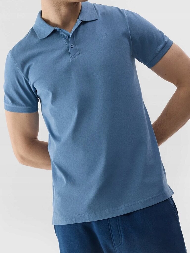 POLO SHIRT 4F meeste 4FWSS24TPTSM129-32S puuvillane S цена и информация | Meeste T-särgid | kaup24.ee