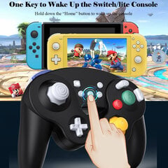 Juhtmeta Gamecube Switch Pro kontroller Nintendo Switchile, ärkamine, liikumine, vibratsioon, must hind ja info | Regulaatorid | kaup24.ee