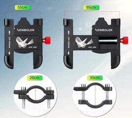 Крепкий велодержатель для телефона на велосипеде, вращающийся руль. цена и информация | Держатели для телефонов | kaup24.ee