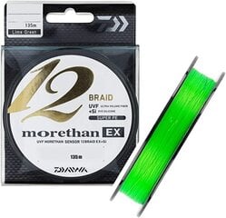 Daiwa Morethan 12 Braid EX+SI 0.14мм 135м салатовый лайм цена и информация | Садовые инструменты | kaup24.ee