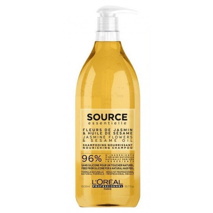 Toitev šampoon jasmiiniõite ja seesamiõliga L'Oreal Professionnel Source Essentielle Nourishing 1500 ml hind ja info | Šampoonid | kaup24.ee