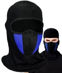 Balaclava, hingav mask mootorrattale, must hind ja info | Meeste sallid, mütsid ja kindad | kaup24.ee