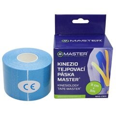 MASTER Kinesioloogia Teip 5 cm x 5 m Sinine hind ja info | Ekspanderid | kaup24.ee