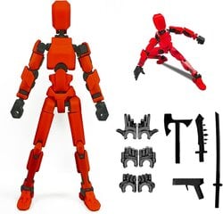 Tegevusfiguurid Titan13, Lucky Robot 13 tegevusfiguurid, 3D-prinditud mitme liigendiga liikuv robot-tegevusfiguur, näivrobot 13 tegevusfiguuriga Töölaua kaunistused Mängukingitused цена и информация | Мягкие игрушки | kaup24.ee