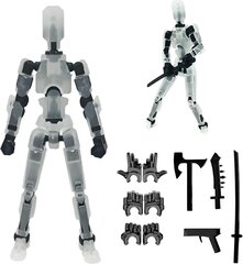 Tegevusfiguurid Titan13, Lucky Robot 13 tegevusfiguurid, 3D-prinditud mitme liigendiga liikuv robot-tegevusfiguur, näivrobot 13 tegevusfiguuriga Töölaua kaunistused Mängukingitused цена и информация | Мягкие игрушки | kaup24.ee