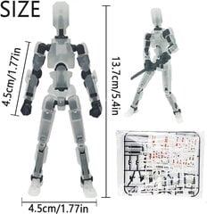 Tegevusfiguurid Titan13, Lucky Robot 13 tegevusfiguurid, 3D-prinditud mitme liigendiga liikuv robot-tegevusfiguur, näivrobot 13 tegevusfiguuriga Töölaua kaunistused Mängukingitused hind ja info | Pehmed mänguasjad | kaup24.ee