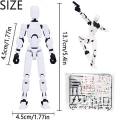 Tegevusfiguurid Titan13, Lucky Robot 13 tegevusfiguurid, 3D-prinditud mitme liigendiga liikuv robot-tegevusfiguur, näivrobot 13 tegevusfiguuriga Töölaua kaunistused Mängukingitused hind ja info | Pehmed mänguasjad | kaup24.ee