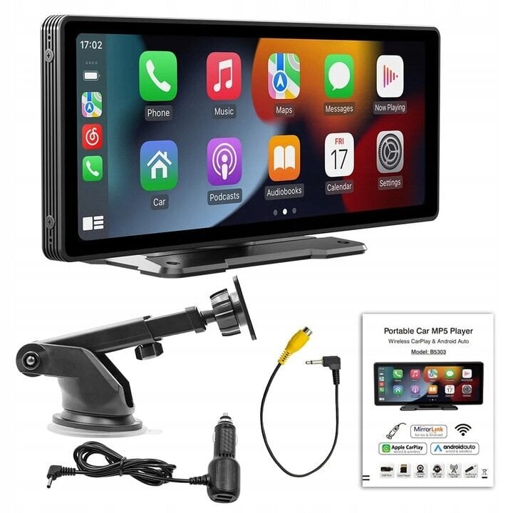 Farrot Car Multimedia Player 10, 26" puutetundlik ekraan, Mirrorlink, Android Auto, GPS, RGB, mikrofon, ojachevalec, CarPlay, DAB+, topelt Bluetooth, TF, topeltkaamera kahes seades цена и информация | Autoraadiod, multimeedia | kaup24.ee