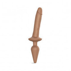 Dildo Strap-On-Me Switch Plug-in Realistic Dildo Caramel XXL, pruun hind ja info | Dildod | kaup24.ee