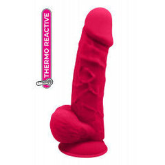 REAL LOVE DILDO WITH BALLS 8.5INCH FUCHSIA цена и информация | Фаллоимитаторы | kaup24.ee