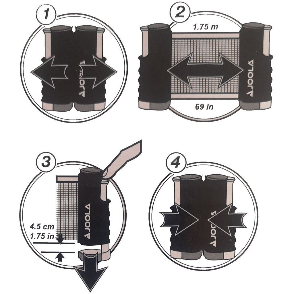 Lauatennisevõrk Joola Net Connect, 175x14 cm цена и информация | Lauatennise lauad ja katted | kaup24.ee