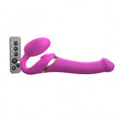 Strap-On-Me - Strap-on Multi Orgasm Remote Controlled 3 Motors Fuchsia M цена и информация | Вибраторы | kaup24.ee