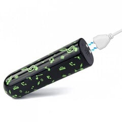 Vibraator Boss Of Toys Rechargeable Glow-in-the-dark Music Massager, must hind ja info | Vibraatorid | kaup24.ee