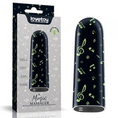 Vibraator Boss Of Toys Rechargeable Glow-in-the-dark Music Massager, must hind ja info | Vibraatorid | kaup24.ee