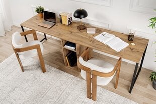 Kirjutuslaud Twin Study Desk, pruun hind ja info | Arvutilauad, kirjutuslauad | kaup24.ee