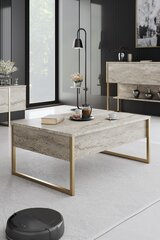 Кофейный столик Luxe Travertine, бежевый цвет цена и информация | Журнальные столики | kaup24.ee