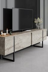 ТВ столик Luxe Travertine, бежевый цена и информация | Тумбы под телевизор | kaup24.ee