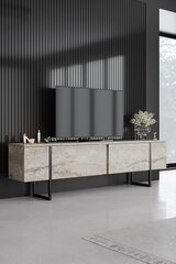 ТВ столик Luxe Travertine, бежевый цена и информация | Тумбы под телевизор | kaup24.ee